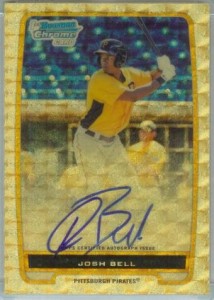 josh bell superfractor auto 2012 bowman